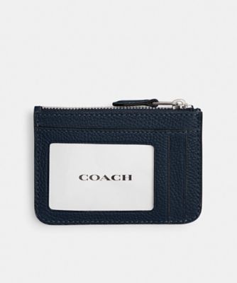 新作☆ネイビー！【COACH】ミニスキニーIDケース ミニ スキニー ID ケース | COACH/コーチ | 三越伊勢丹